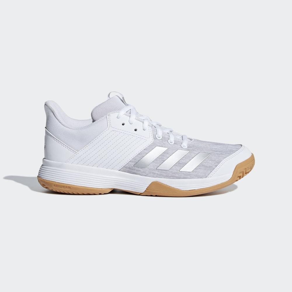 Adidasi Volei Adidas Ligra 6 Dama Romania - Albi/Argintii Metal/Gri CP8907